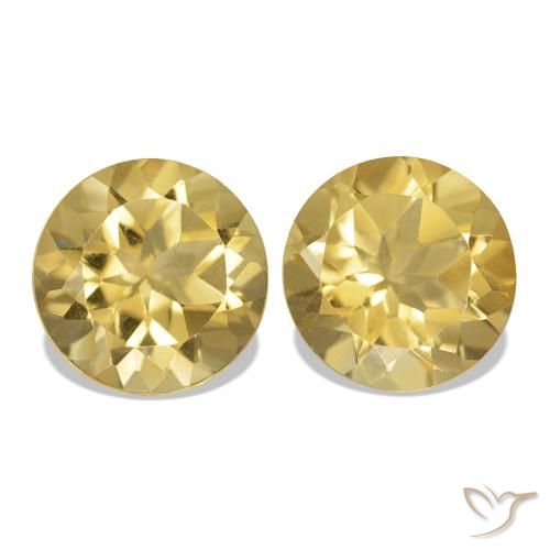 Shop natural 2.50ct Doré Citrine gems, Coupe roude, from Brésil at GemSelect. In stock, global shipping!