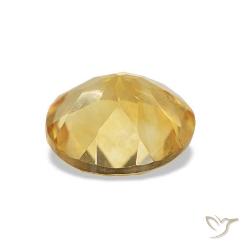 Citrine Doré moyen naturelle Coupe roude, 1.19 ct, VS