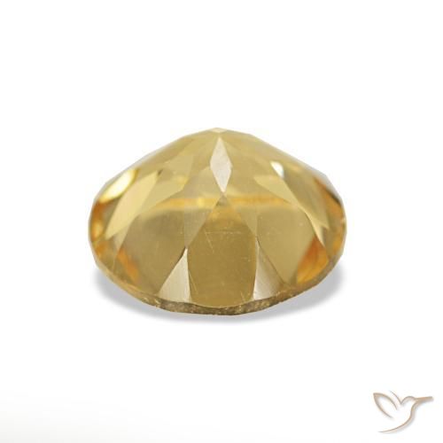 Citrine Doré léger naturelle Coupe roude, 1.11 ct, VS