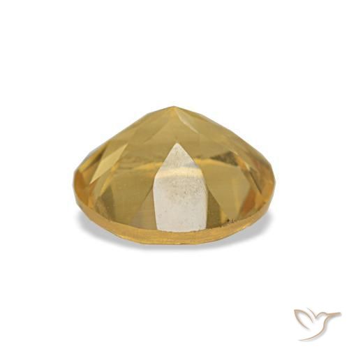 Citrine Doré léger naturelle Coupe roude, 0.90 ct, VS