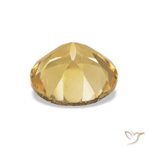 Citrine Doré naturelle Coupe roude, 1.17 ct, VS