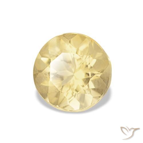 Citrine Doré léger naturelle Coupe roude, 1.02 ct, VS