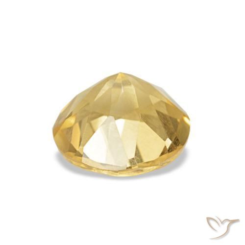 Citrine Doré léger naturelle Coupe roude, 1.02 ct, VS