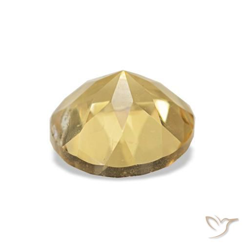 Citrine Jaune clair naturelle Coupe roude, 1.21 ct, VS