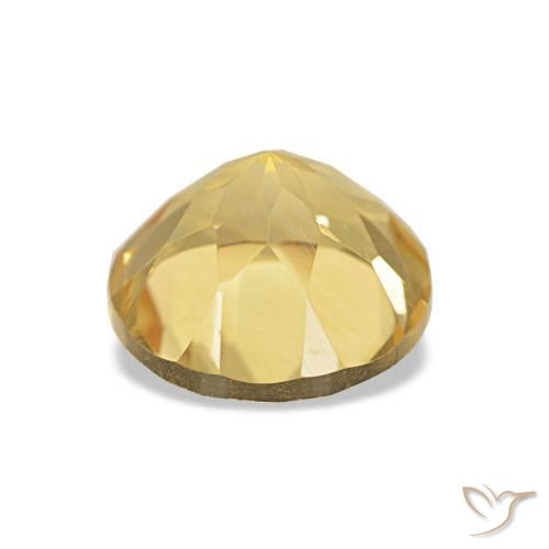 Citrine Doré léger naturelle Coupe roude, 1.26 ct, VVS