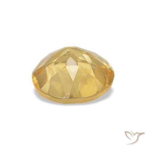 Citrine Jaune clair naturelle Coupe roude, 1.12 ct, VS