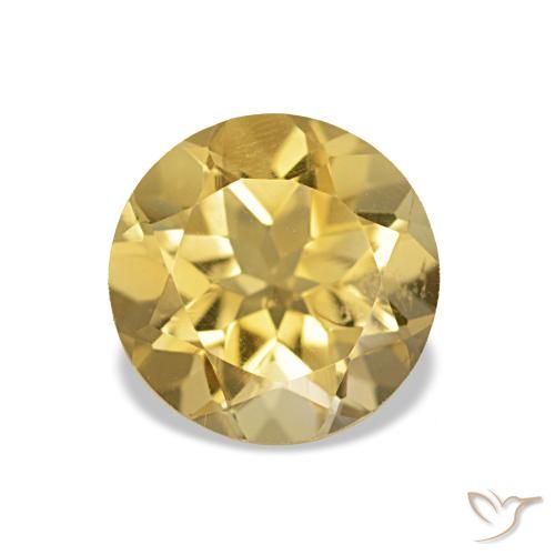 1.26ct Doré léger Citrine Pierres précieuses, Tour, VVS