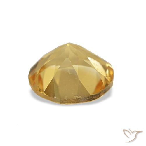Citrine Jaune clair naturelle Coupe roude, 1.10 ct, VVS