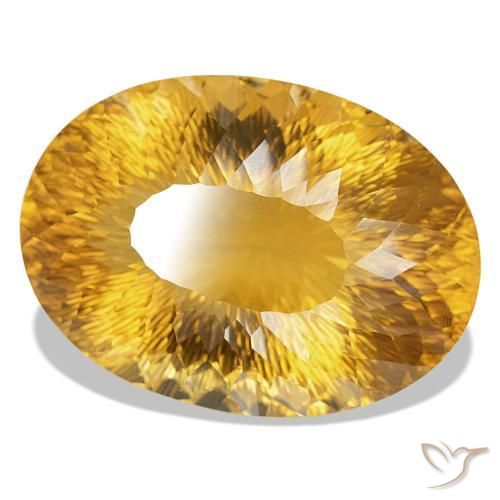 Citrine Doré foncé naturelle Coupe ovale, 334.12 ct, IF