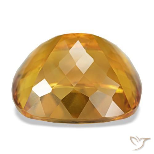 Citrine Doré-orange foncé naturelle Coupe coussin, 24.69 ct, IF