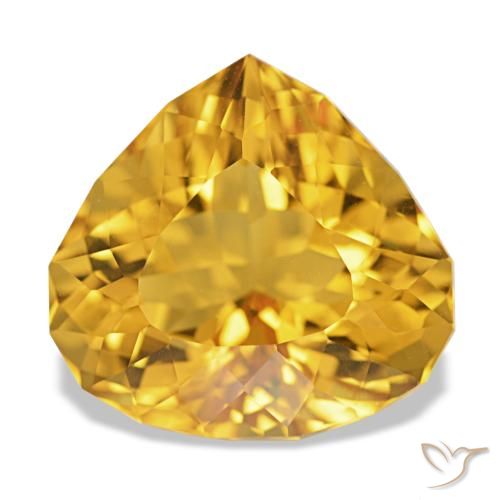 Citrine Orange-or naturelle En forme de poire, 6.33 ct, VVS