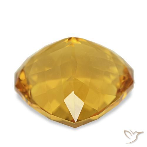 Citrine Orange-or naturelle En forme de poire, 6.33 ct, VVS