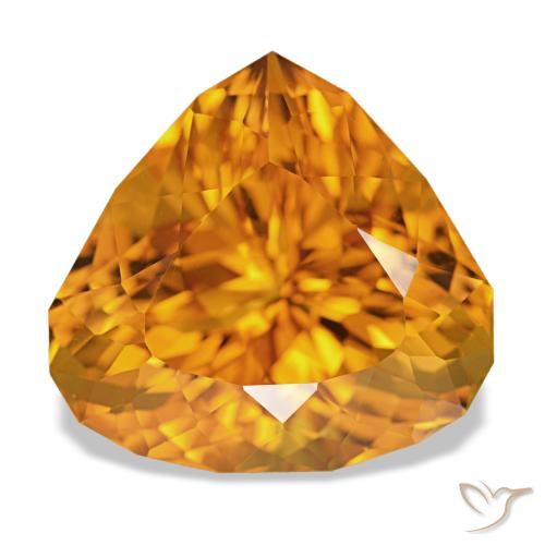 Citrine Or orange foncé naturelle En forme de poire, 14.77 ct, VVS