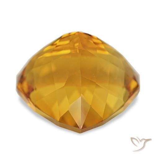 Citrine Or orange foncé naturelle En forme de poire, 14.77 ct, VVS