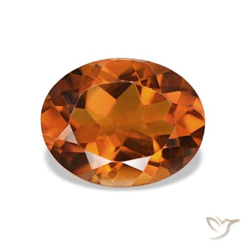 1.74ct Orange rougeâtre Citrine, ovale, VVS