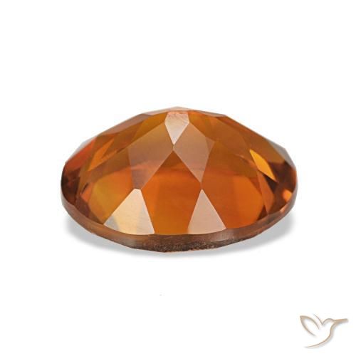 Citrine Orange rougeâtre naturelle Coupe ovale, 1.74 ct, VVS