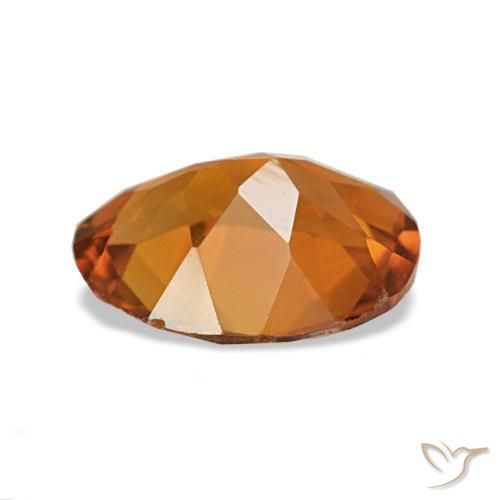 Citrine Orange moyen naturelle Coupe ovale, 1.34 ct, VS