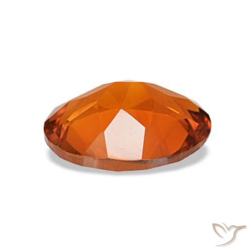 Citrine Orange rougeâtre naturelle Coupe ovale, 1.42 ct, VS