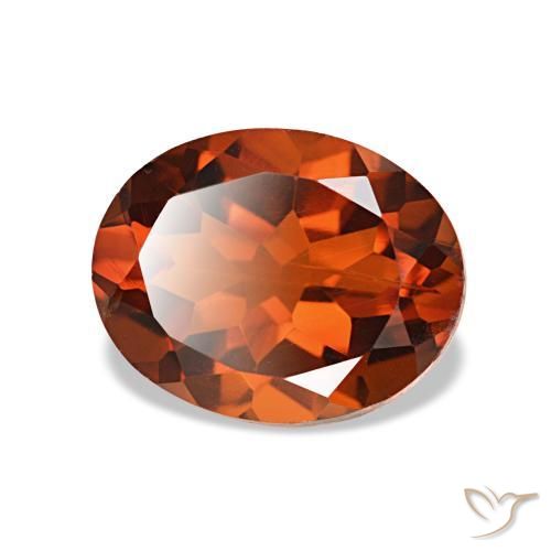 Citrine Orange foncé naturelle Coupe ovale, 1.78 ct, VS-SI
