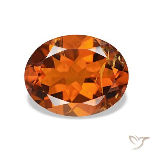 1.76ct Orange foncé Citrine, ovale, VS-SI