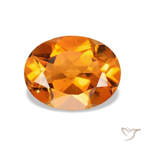 1.65ct Orange foncé Citrine, ovale, VS