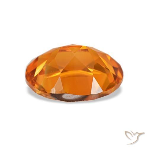 Citrine Orange foncé naturelle Coupe ovale, 1.65 ct, VS