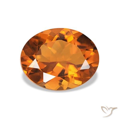 1.53ct Medium Dark-Orange Citrine, ovale, VVS