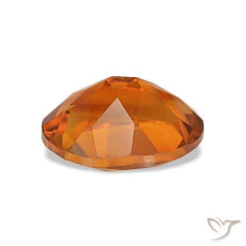 Citrine Orange rougeâtre naturelle Coupe ovale, 1.62 ct, VVS-VS