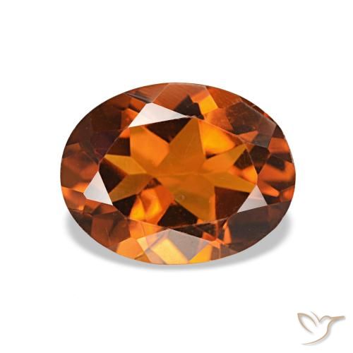 1.66ct Ambre orange Citrine, ovale, VVS