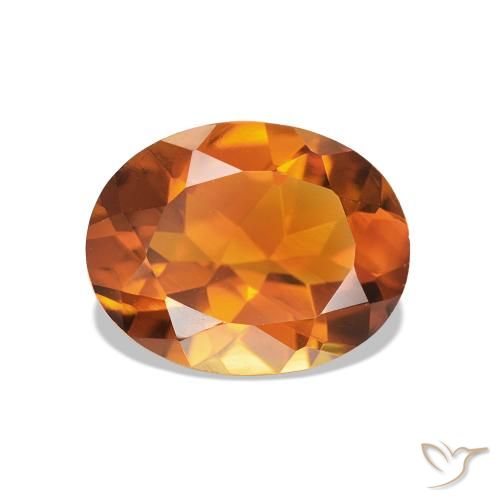 1.53ct Orange moyen Citrine, ovale, VVS
