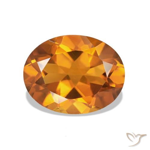 1.83ct Orange brun Citrine, ovale, VVS