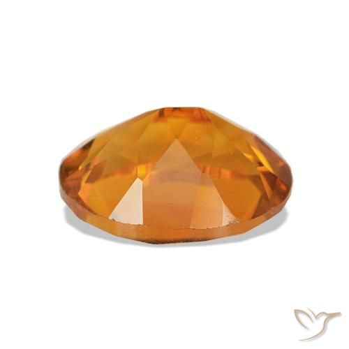 Citrine Orange brun naturelle Coupe ovale, 1.83 ct, VVS