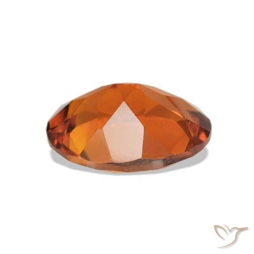 Citrine Orange rougeâtre naturelle Coupe ovale, 1.44 ct, VVS