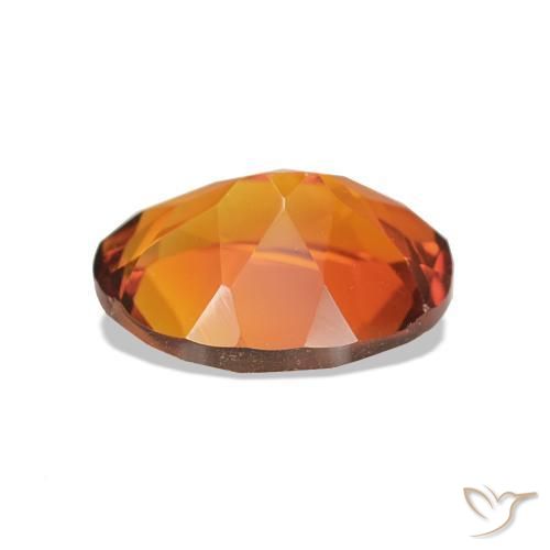 Citrine Orange foncé naturelle Coupe ovale, 1.55 ct, VVS