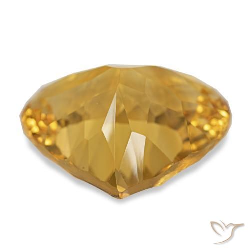 Citrine Orange Doré naturelle En forme de poire, 12.50 ct, VVS