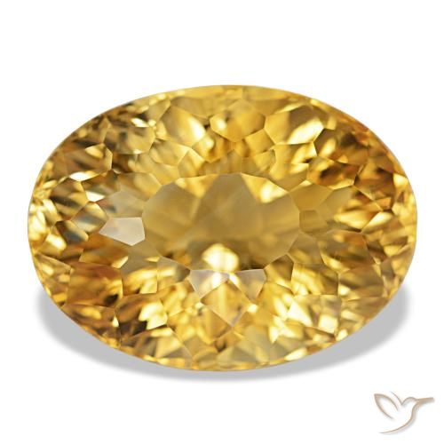 22.18ct Doré Citrine, ovale, VVS-VS