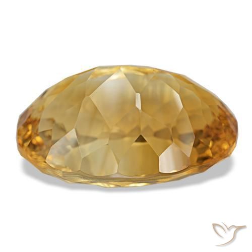 Citrine Medium Dark-Golden naturelle Coupe ovale, 18.93 ct, VVS