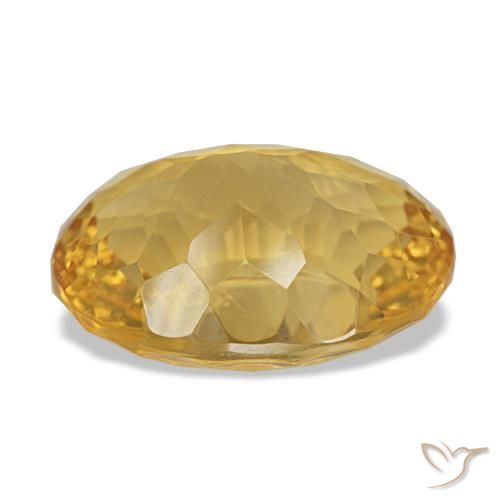 Citrine Or naturelle Coupe ovale, 11.11 ct, VVS
