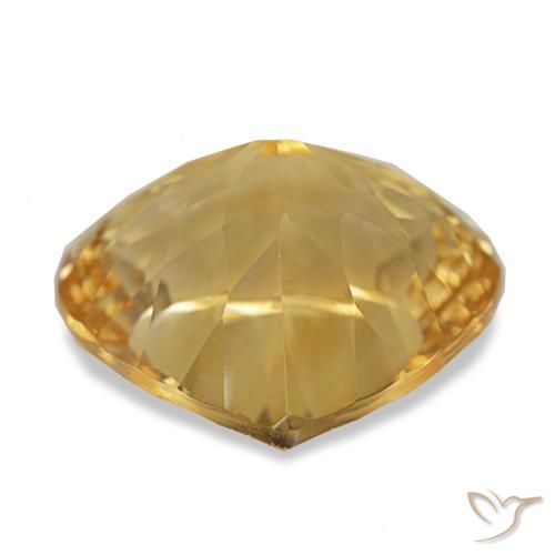 Citrine Doré naturelle En forme de poire, 11.30 ct, VVS