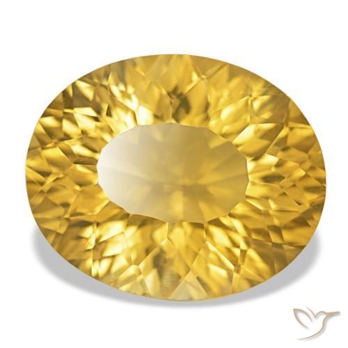 Citrine Doré naturelle Coupe ovale, 14.33 ct, VS