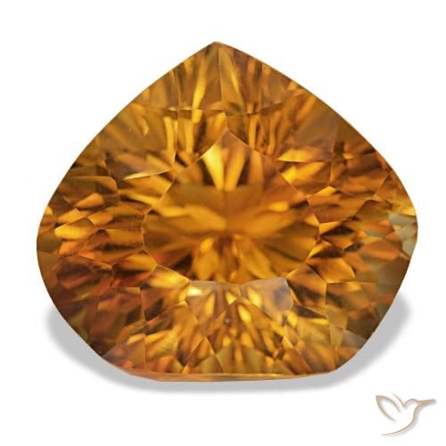 14.32ct Orange brun Citrine, Fantaisie, VS
