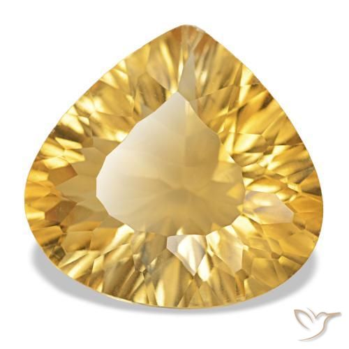 Citrine Or naturelle En forme de poire, 11.94 ct, VS