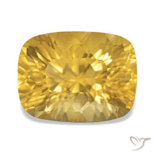 Citrine Or moyen naturelle Coupe coussin, 10.40 ct, VS