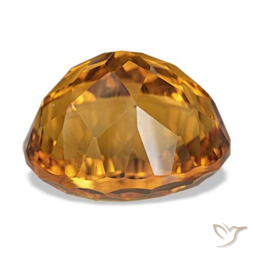 Citrine Doré-orange foncé naturelle Coupe ovale, 13.10 ct, VVS