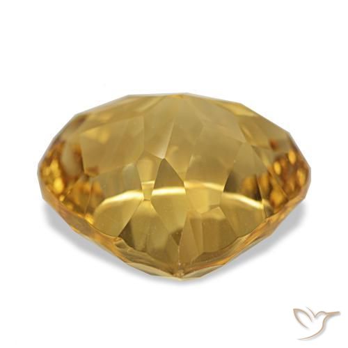 Citrine Doré profond naturelle En forme de poire, 8.73 ct, VVS