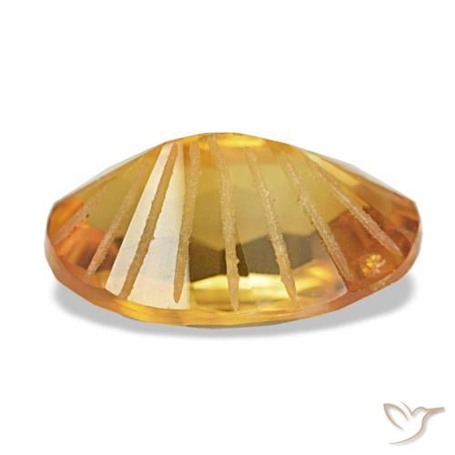 Citrine Or orange foncé naturelle Coupe ovale, 9.31 ct, VS-SI