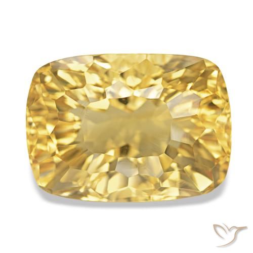 14.36ct Jaune moyen Citrine, Coussin, VS