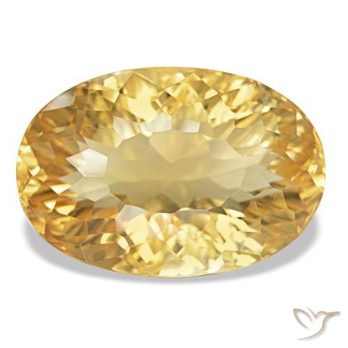 Citrine Or moyen naturelle Coupe ovale, 18.74 ct, VVS