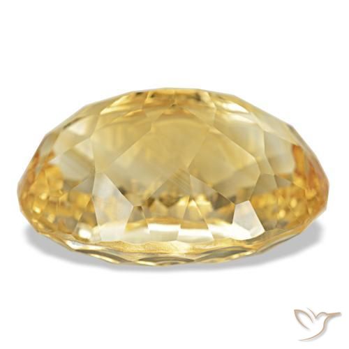 Citrine Or moyen naturelle Coupe ovale, 18.74 ct, VVS