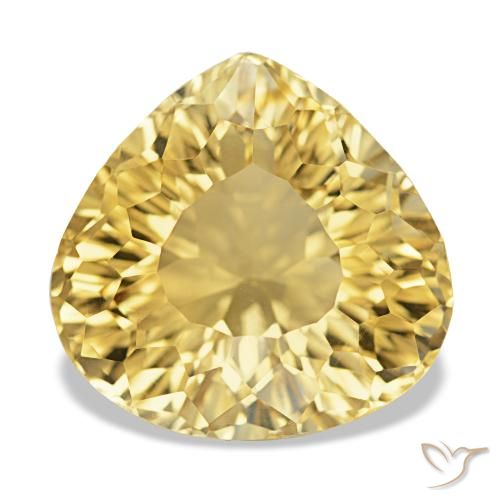 12.31ct Jaune clair Citrine, En forme de poire, VVS
